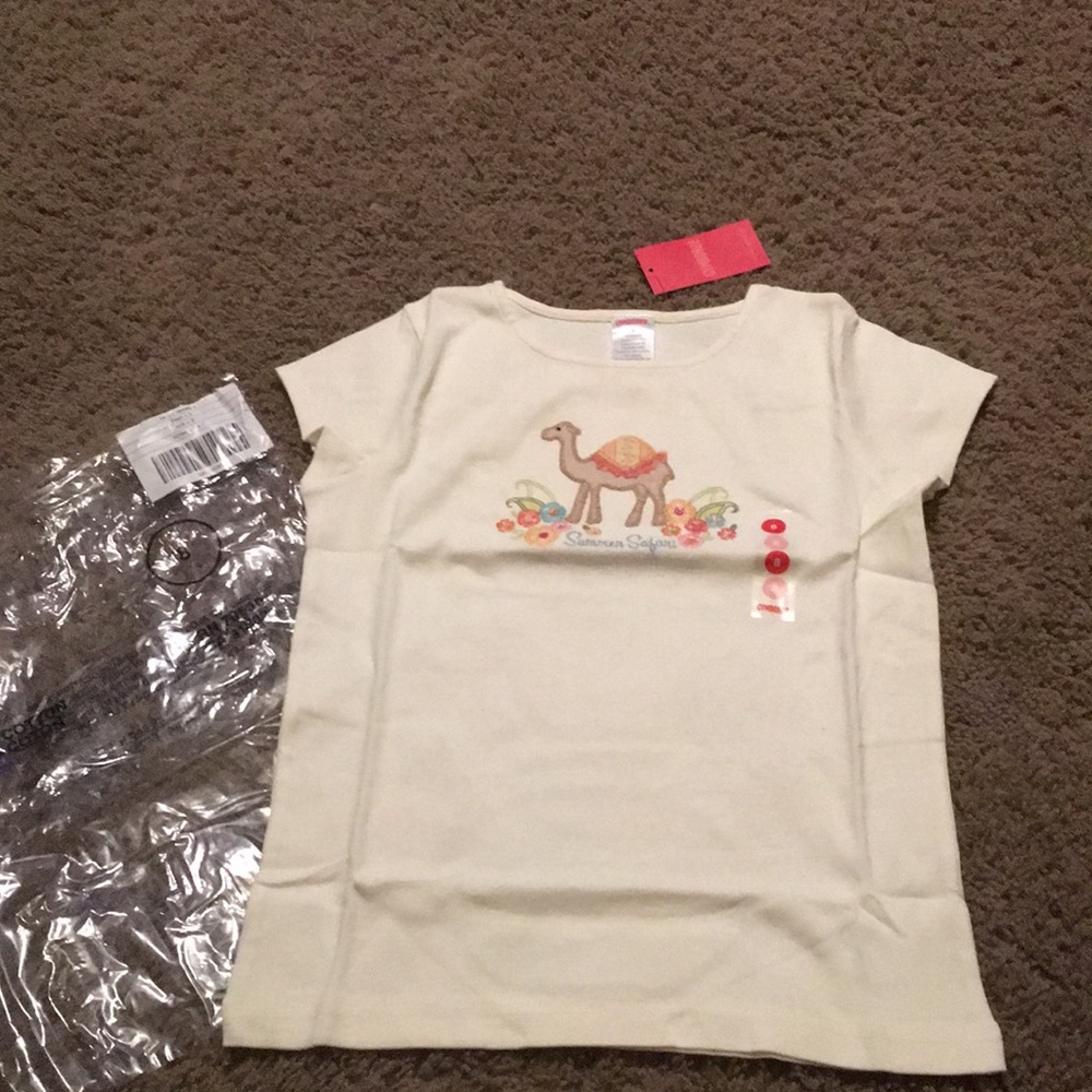 NWTs Vintage Gymboree Summer Safari Camel top Sz 8